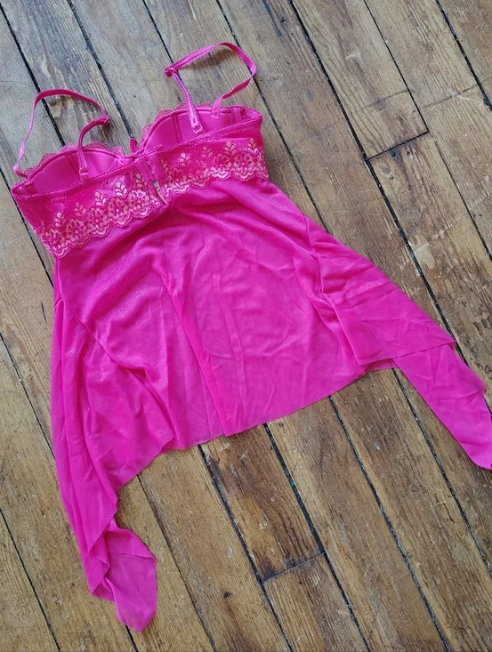 Victorias Secret Cami Lingerie Top Lace Y2K Whimsy Fairy Fairycore 34B Small NWT - Picture 8 of 9